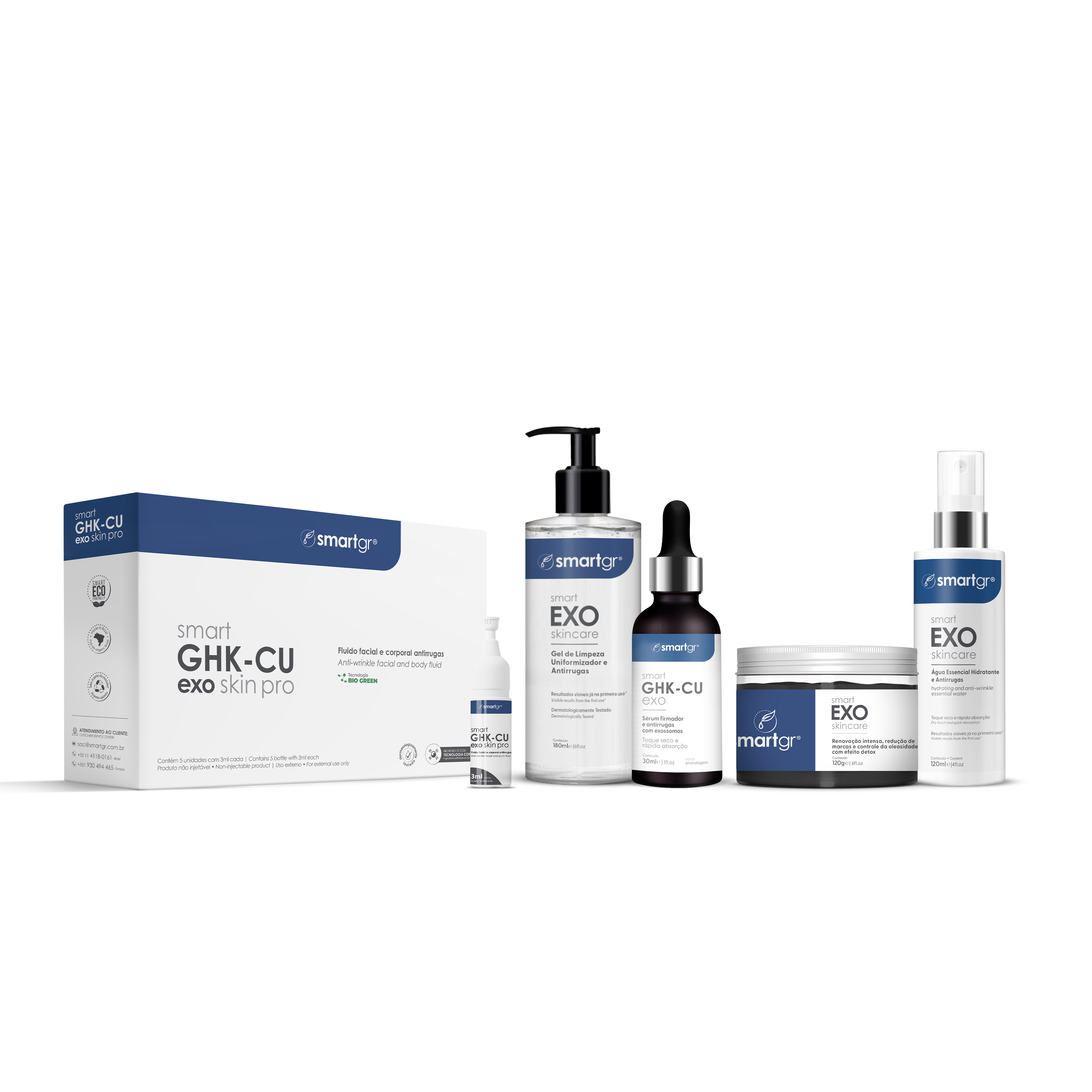 ExoRN Ampoule 　 2個セット Kit Smart Exo GHK-Cu e Exossomos | Regeneração Avançada – Smart GR