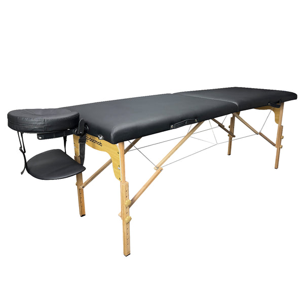 Maca Dobrável Portátil Preta – 250 kg | Docmob