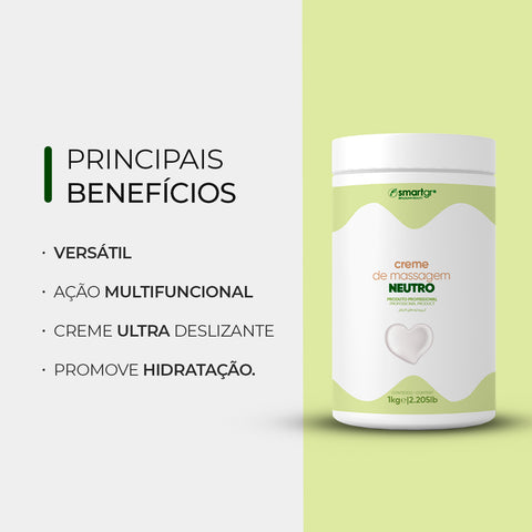 Creme de Massagem Neutro – 1 kg | Smart GR