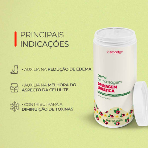 Creme de Massagem – Drenagem Linfática – 1 kg | Smart GR