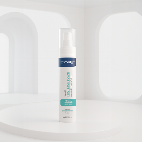Protetor Solar FPS 50 com Ácido Hialurônico – 50 ml | Smart GR