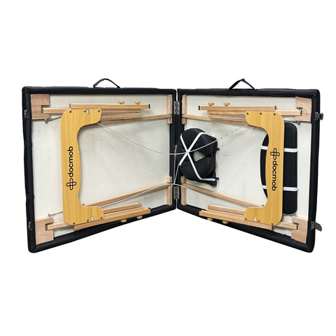 Maca Dobrável Portátil Preta – 250 kg | Docmob