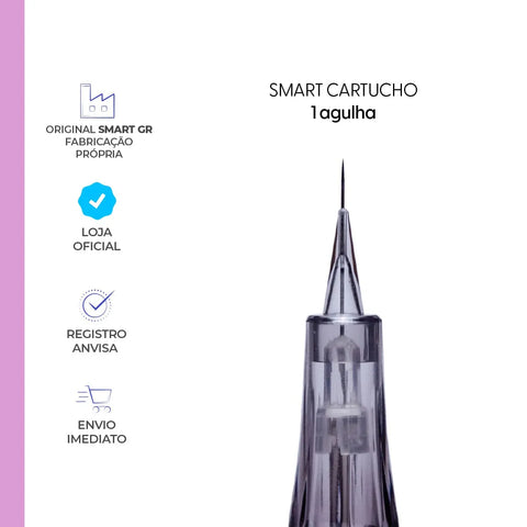 Cartucho Smart Pen Preto – 01 Agulha | Smart GR