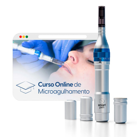Smart Pen Caneta Elétrica de Microagulhamento + Workshop Online de Microagulhamento | Smart GR