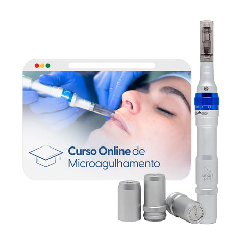 Smart Pen Caneta Elétrica de Microagulhamento + Curso Online de Microagulhamento | Smart GR