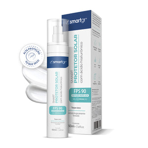 Protetor Solar FPS 90 com Ácido Hialurônico – 50 ml | Smart GR