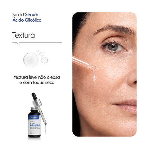 Smart Sérum Ácido Glicólico 5% | Renovação e Luminosidade da Pele
