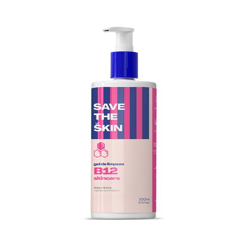 Gel de Limpeza B12, 200 ml — limpeza facial com Vitamina B12 e Niacinamida, Save The Skin