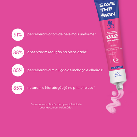 B12 Intensivão Creme Facial Save The Skin, 30 g — embalagem do produto