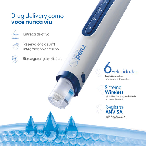 Smart Pen 2 - Caneta de Microagulhamento Elétrico de Infusão | Smart GR