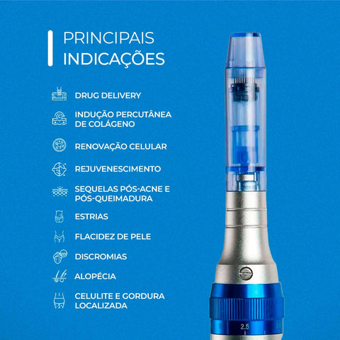 Cartucho Derma Pen Azul Universal MTS, 137 agulhas — embalagem do produto, Smart GR