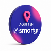 Smart Placa de Acrílico Aqui Tem | Smart GR