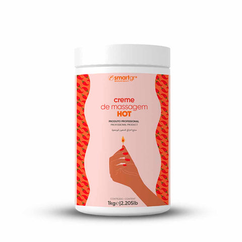 Creme de Massagem Hot, 1 kg — efeito termogênico e aquecimento para massagem corporal, Smart GR