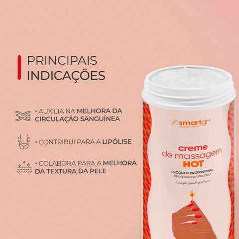 Creme de Massagem Hot, 1 kg — vista adicional, Smart GR