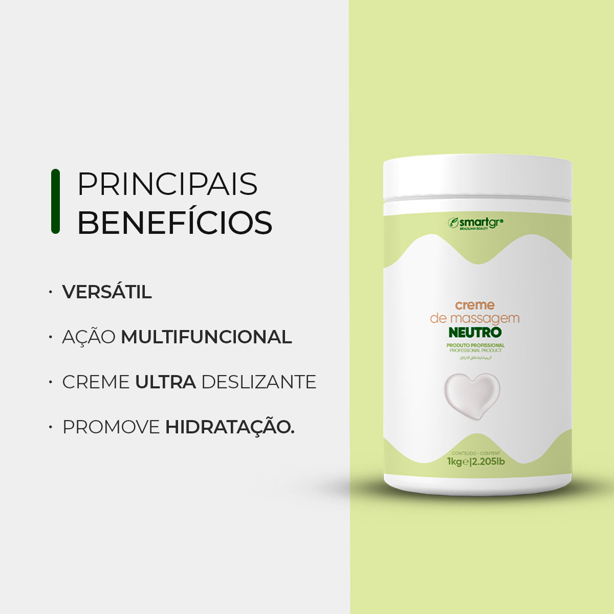 Creme de Massagem Neutro, 1 kg — vista adicional, Smart GR