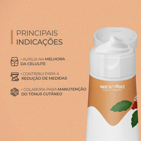 Creme de Massagem Cafeína e L-Carnitina – 230 g | Smart GR