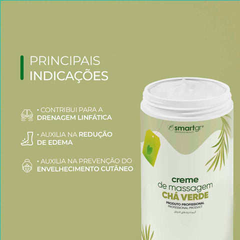 Creme de Massagem Chá Verde, 1 kg — vista adicional, Smart GR