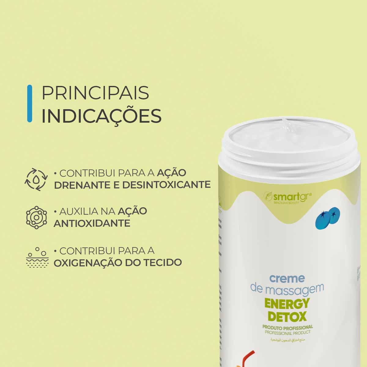 Creme de Massagem Energy Detox, 1 kg — vista adicional, Smart GR