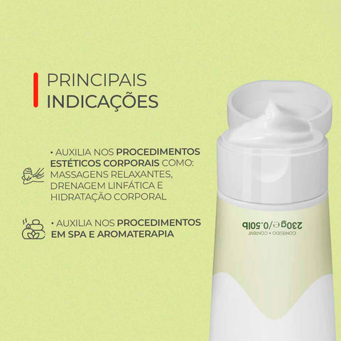 Creme de Massagem Neutro, 230 g — embalagem do produto, Smart GR