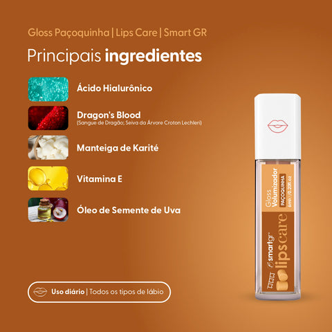 Smart Lips Care, Plump Gloss de Paçoquinha — vista adicional, Smart GR