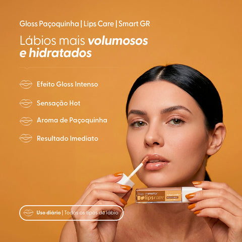 Smart Lips Care, Plump Gloss de Paçoquinha — embalagem do produto, Smart GR