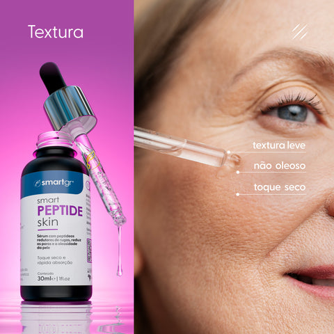 Sérum Peptide Skin, Peptídeos Anti-idade, 30 ml — embalagem do produto, Smart GR