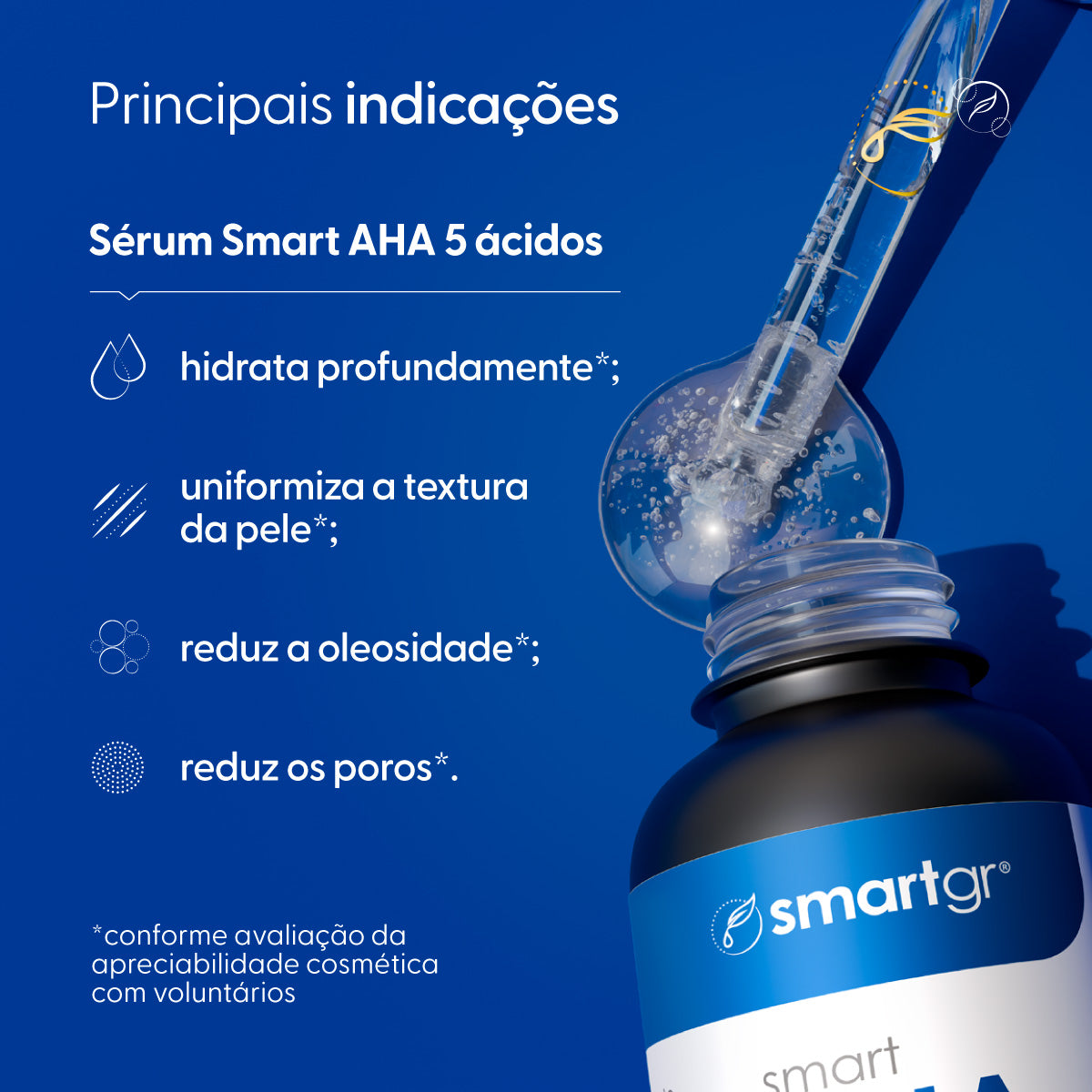 Sérum AHA, 5 Ácidos Uniformizador, 30 ml — vista adicional, Smart GR