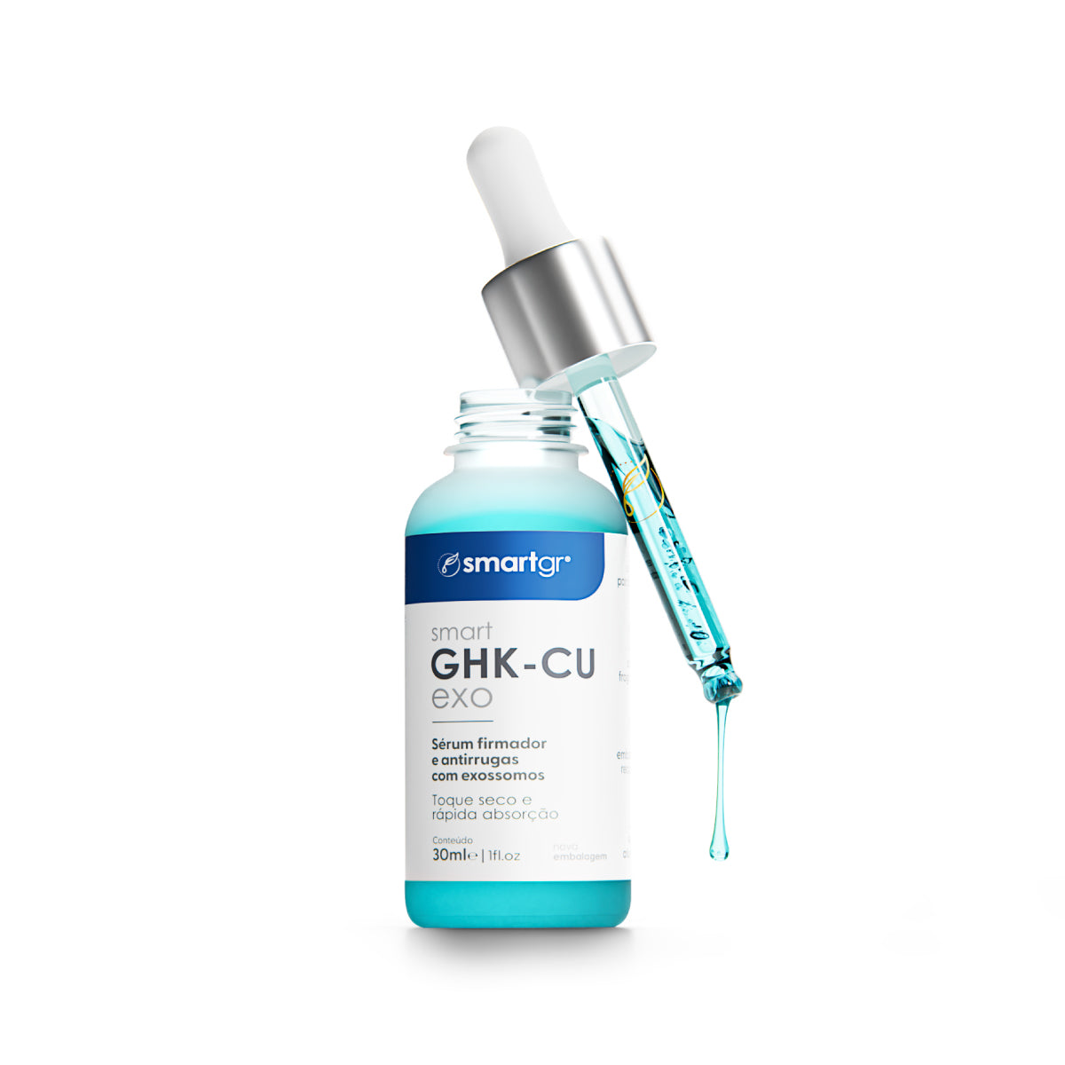 Sérum Smart GHK-Cu Exo, 2ª Geração, 30 ml — peptídeo de cobre e exossomos, Smart GR
