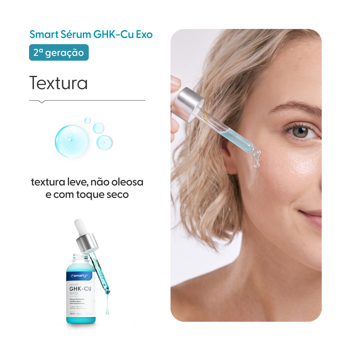 Sérum Smart GHK-Cu Exo, 2ª Geração, 30 ml — embalagem do produto, Smart GR