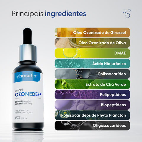 Sérum Ozonedeep, Firmador com Efeito Lifting, 30 ml — embalagem do produto, Smart GR