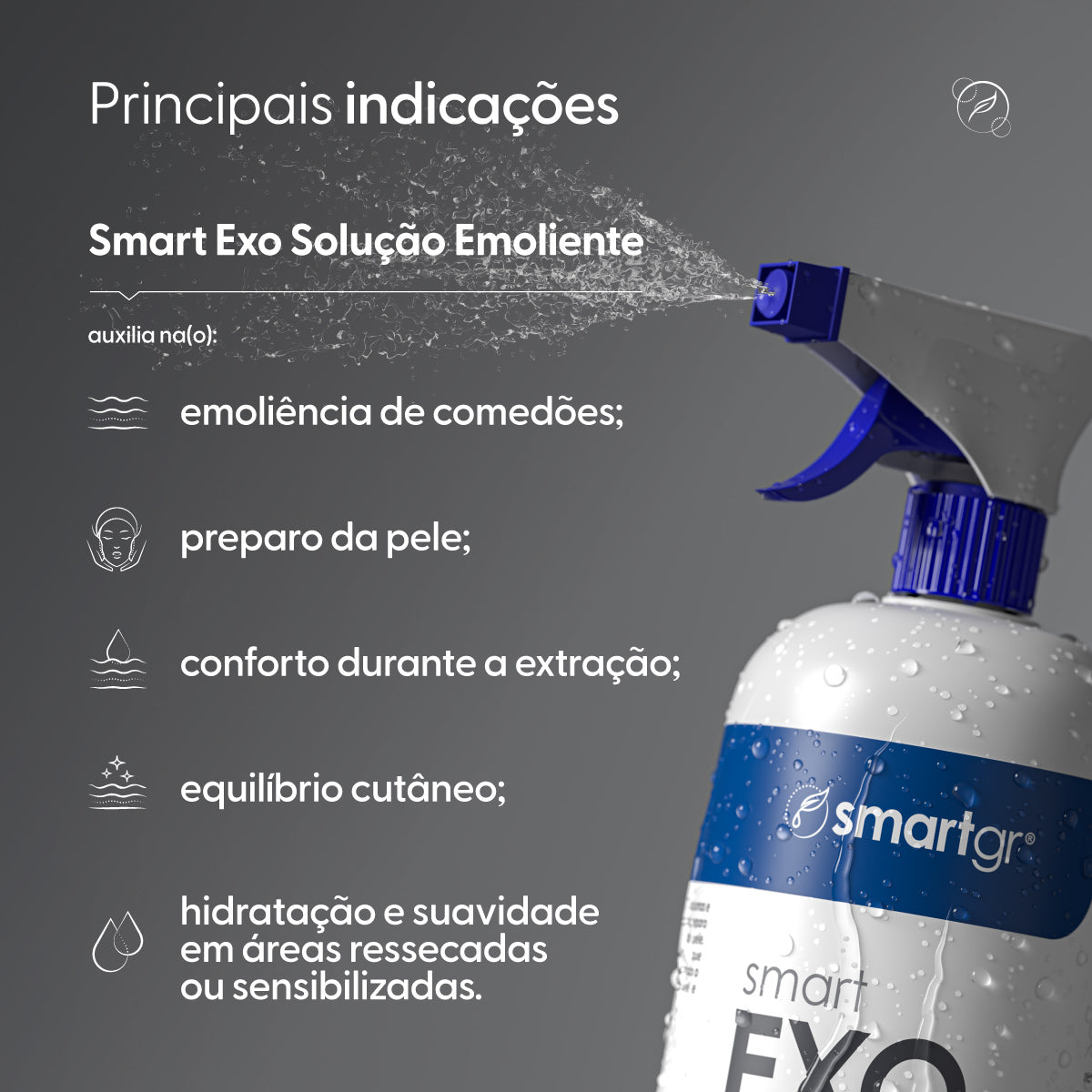 Smart Solução Emoliente EXO, Exossomos, 1 L — vista adicional, Smart GR