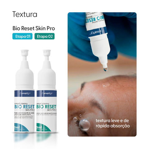 Smart Derma Bio Reset Skin Pro, Hidroxiapatita de Cálcio, 4 x 3 ml — embalagem do produto, Smart GR