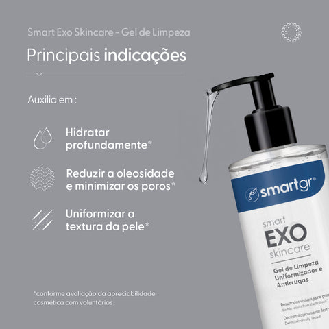 Kit Limpeza de Pele Profissional — Smart Exo Gel de Limpeza, Smart GR