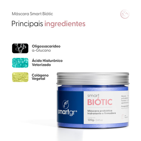 Smart Máscara Facial Biótic, 120 g — embalagem do produto, Smart GR