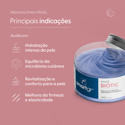 Smart Máscara Facial Biótic, 120 g — vista adicional, Smart GR