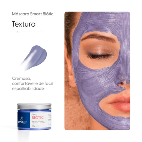 Smart Máscara Facial Biótic, 120 g — embalagem do produto, Smart GR