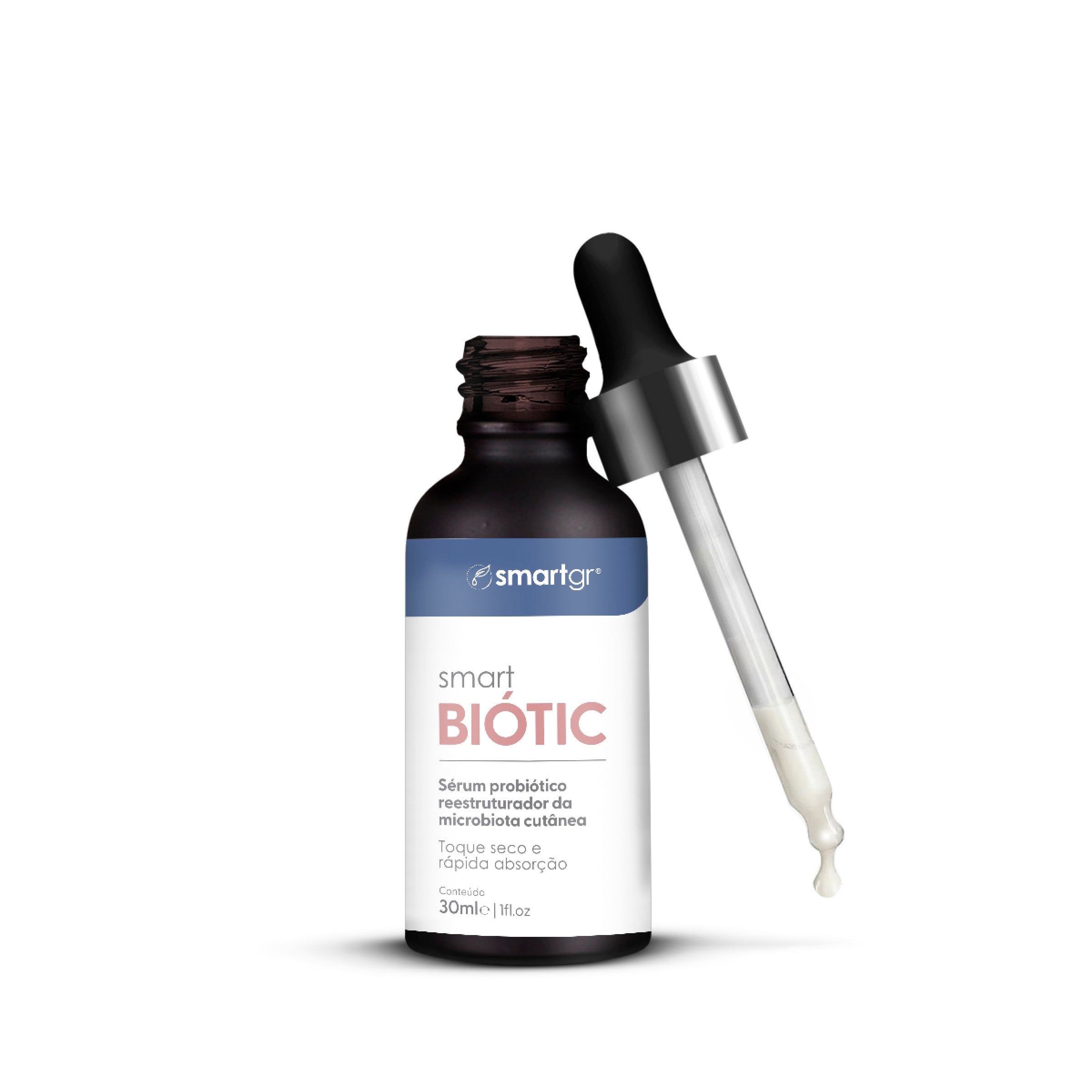 Sérum Prebiótico Smart Biótic, 30 ml — equilíbrio do microbioma e barreira da pele, Smart GR