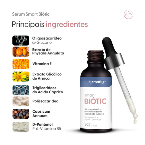 Sérum Prebiótico Smart Biótic, 30 ml — embalagem do produto, Smart GR