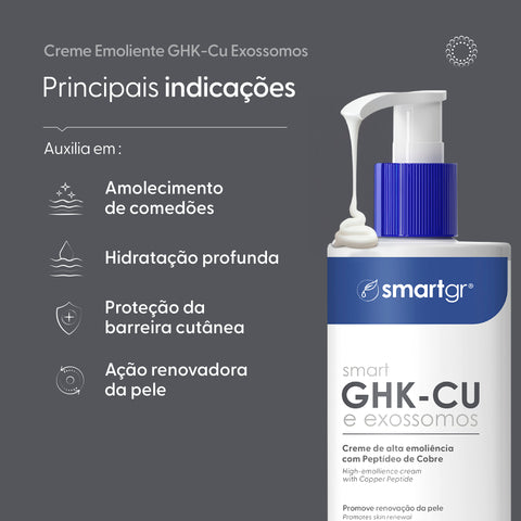 Smart Creme Ultra Emoliente com GHK-Cu e Exossomos, 200 ml — vista adicional, Smart GR