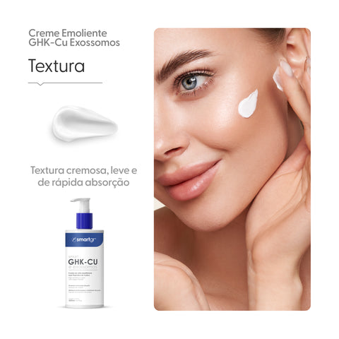 Smart Creme Ultra Emoliente com GHK-Cu e Exossomos, 200 ml — embalagem do produto, Smart GR