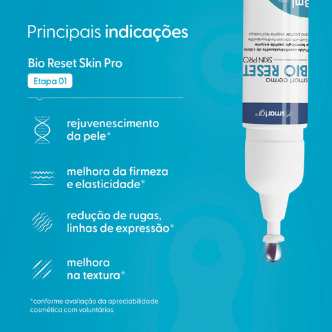 Smart Derma Bio Reset Skin Pro com Hidroxiapatita de Cálcio – 4 x 3 ml | Smart GR