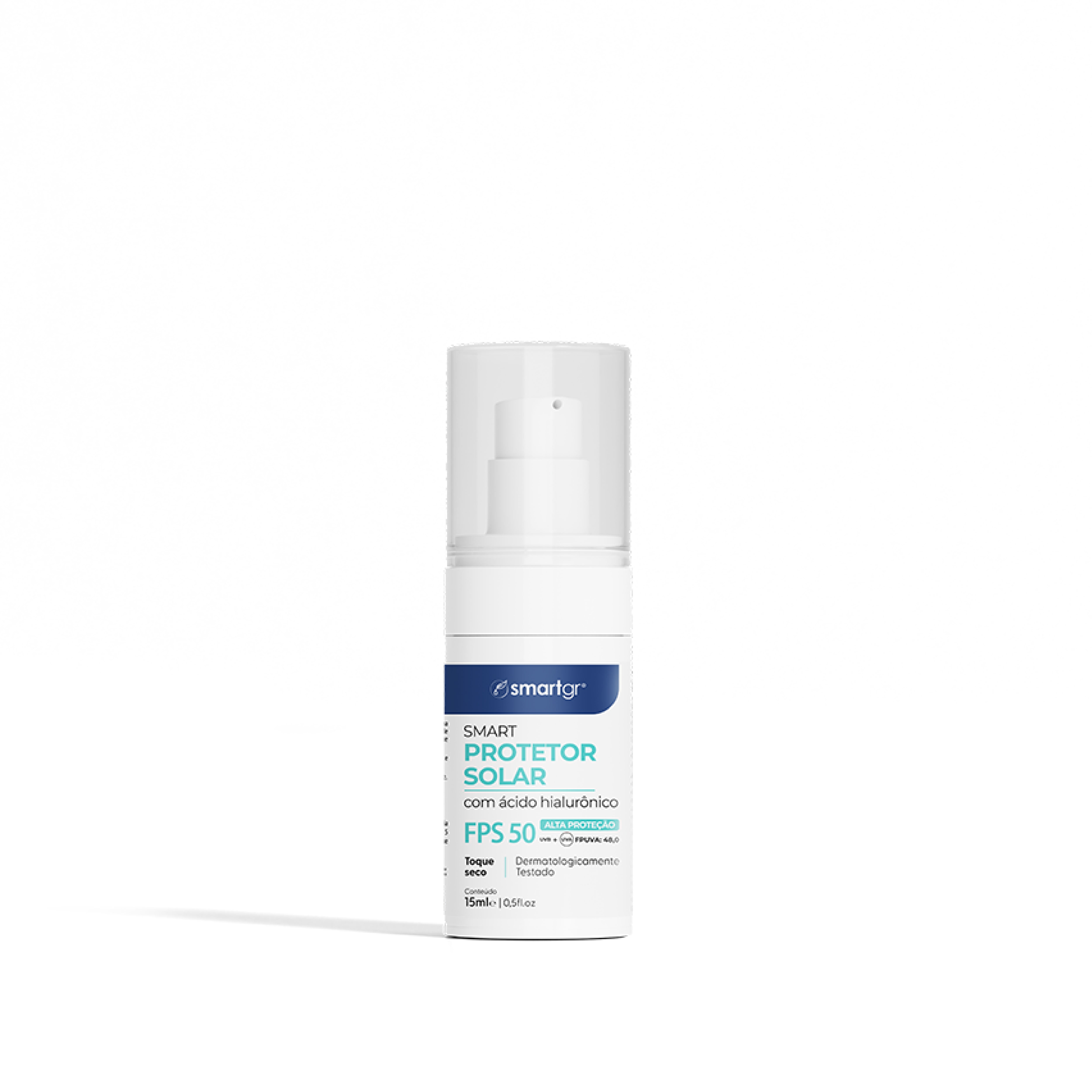 Smart Protetor Solar FPS 50 com Ácido Hialurônico, 15 ml, Smart GR