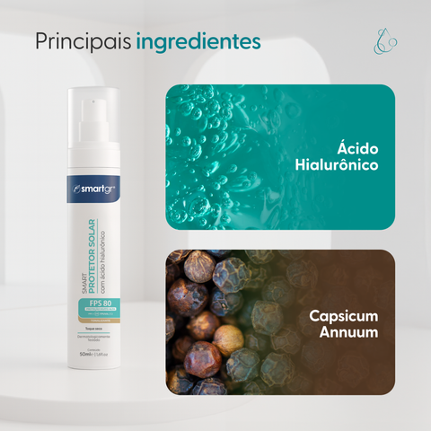 Smart Protetor Solar FPS 80 Tonalizante, 50 ml — embalagem do produto, Smart GR