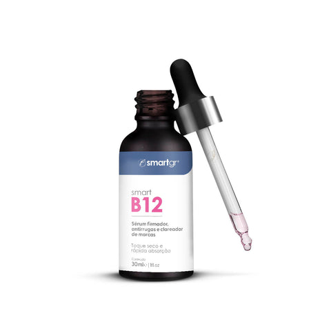 Sérum B12, Firmador Antirrugas e Clareador de Marcas, 30 ml — sérum facial com Vitamina B12, centella asiática e niacinamida, Smart GR