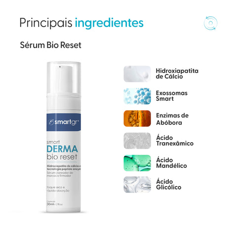 Sérum Derma Bio Reset, Hidroxiapatita de Cálcio, 30 ml — vista adicional, Smart GR