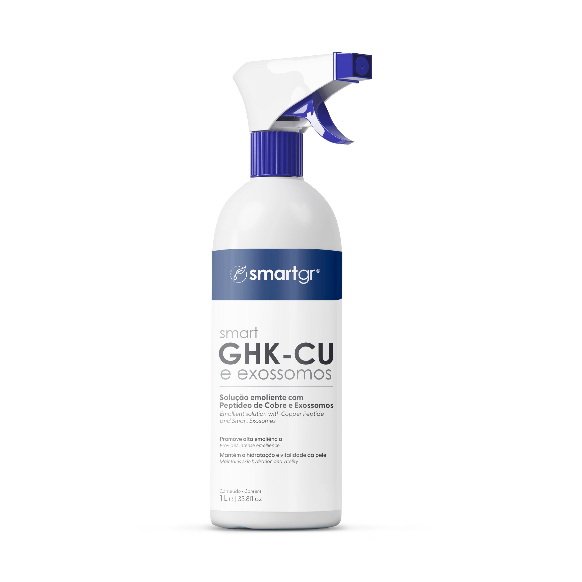 Smart Solução Emoliente com GHK-Cu e Exossomos, 1 L — preparo facial com peptídeo de cobre, Smart GR