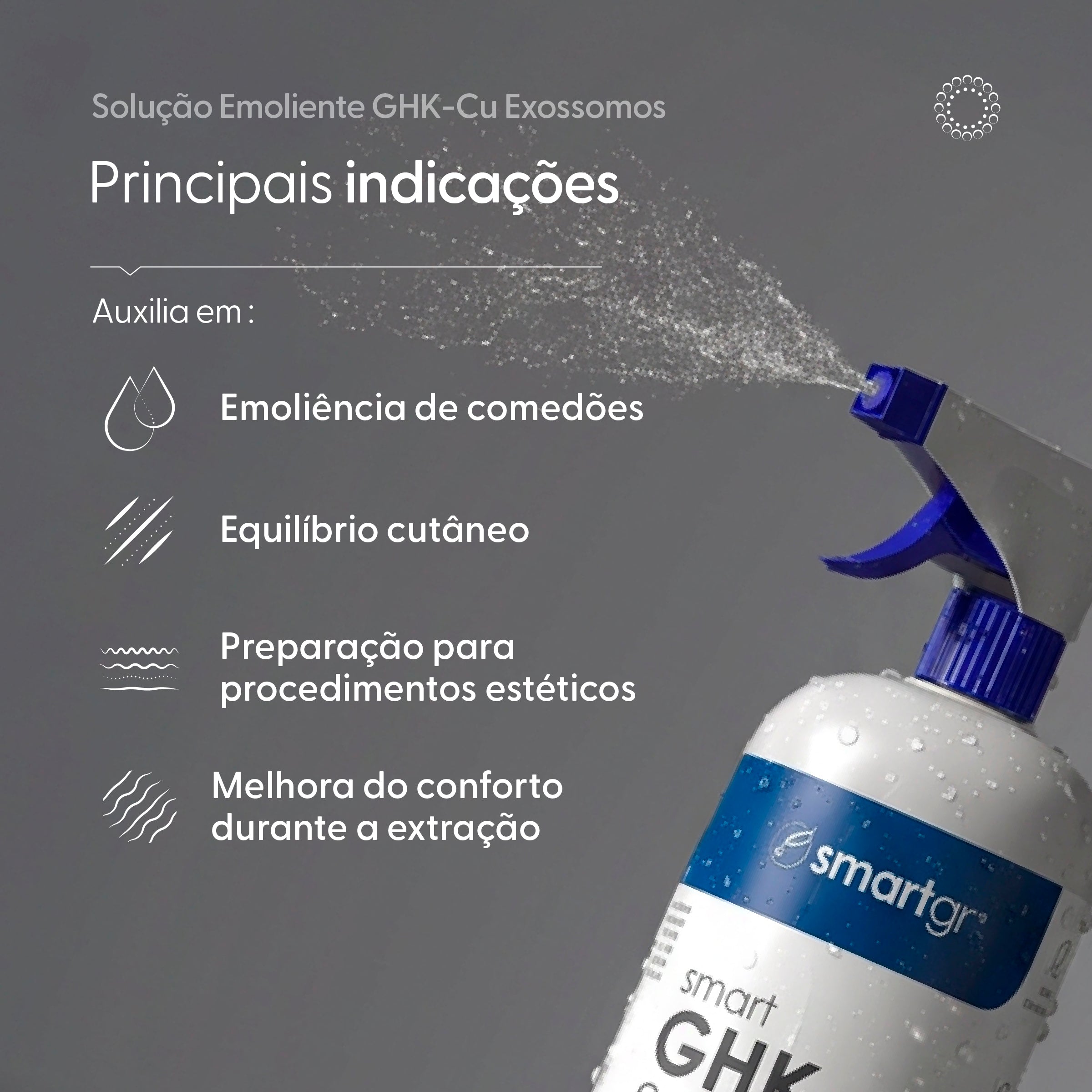 Smart Solução Emoliente com GHK-Cu e Exossomos, 1 L — vista adicional, Smart GR