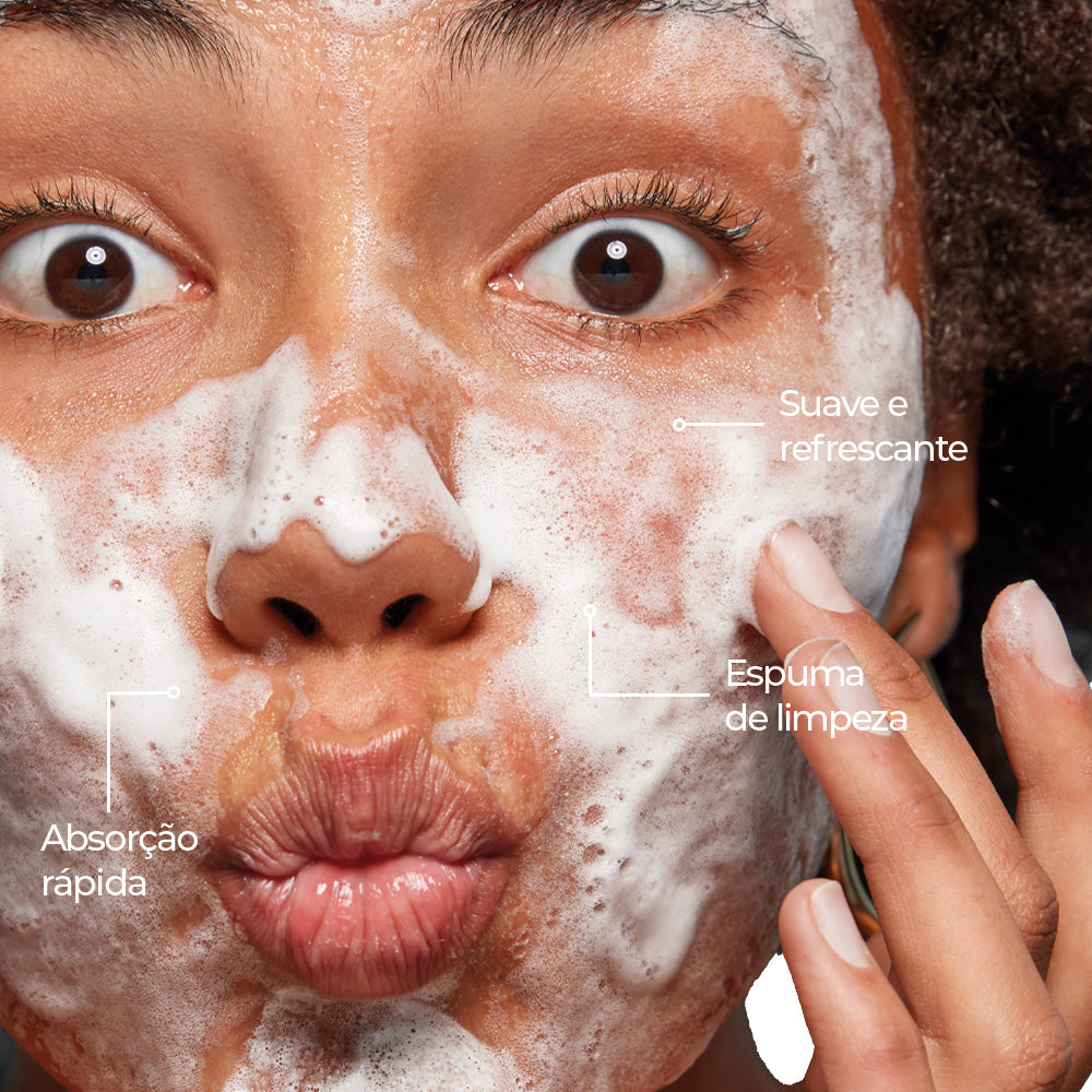Booster Niacinamida, Espuma de Limpeza, 120 ml — embalagem do produto, Save The Skin