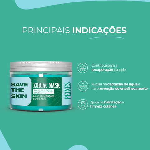 Máscara Facial Calmante – 120 g | Save The Skin