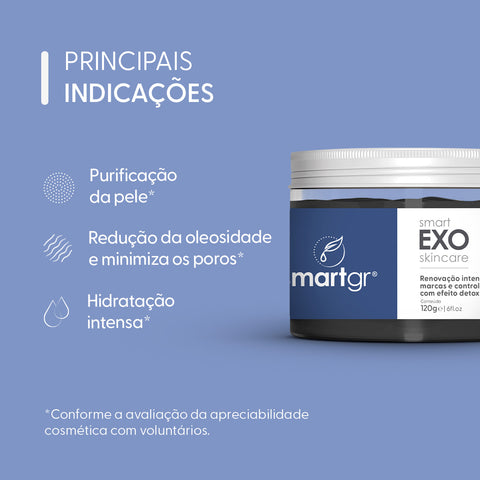 Smart Exo, Máscara Facial de Exossomos, 120 g — indicações de uso, Smart GR